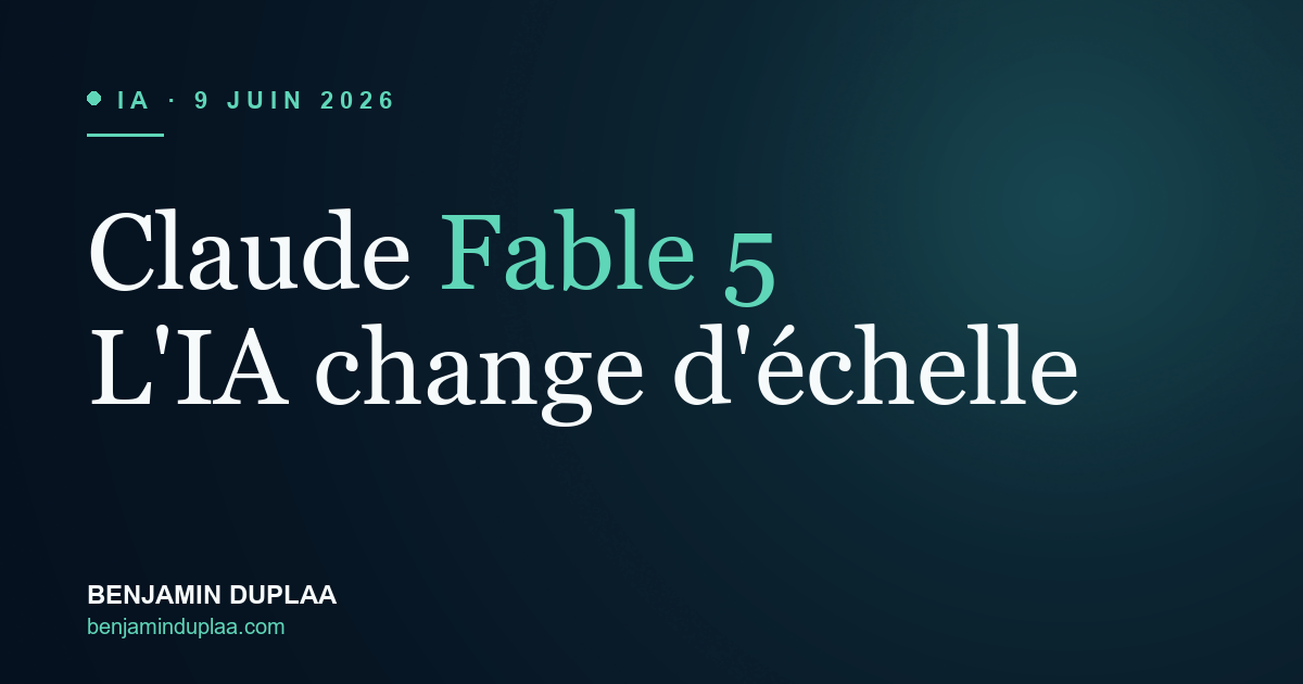 Claude Fable 5 : ce que ça change