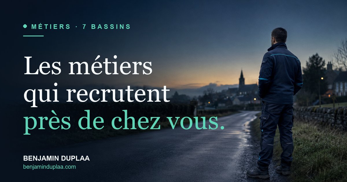 Les métiers qui recrutent près de chez vous