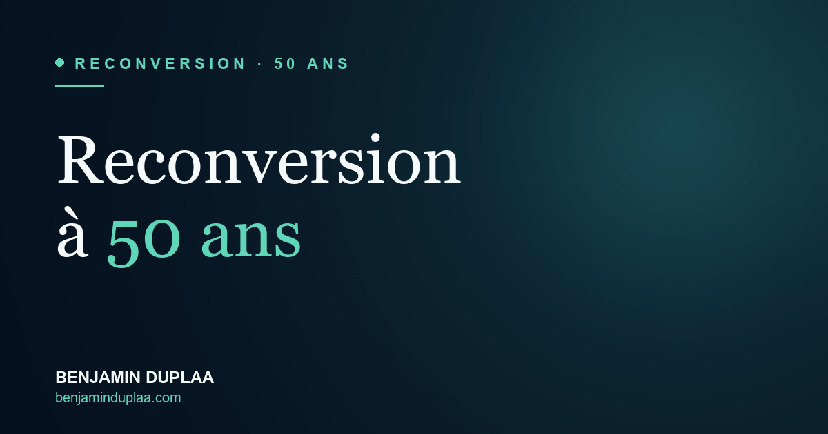 Reconversion à 50 ans : 7 métiers réalistes