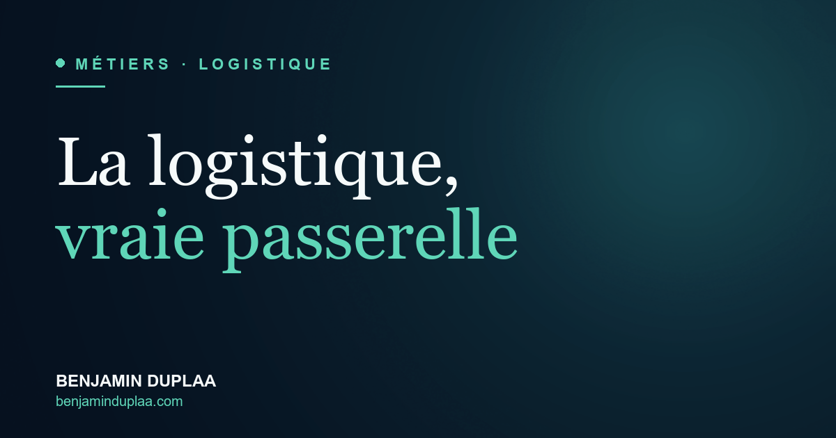 La logistique, vraie passerelle de reconversion