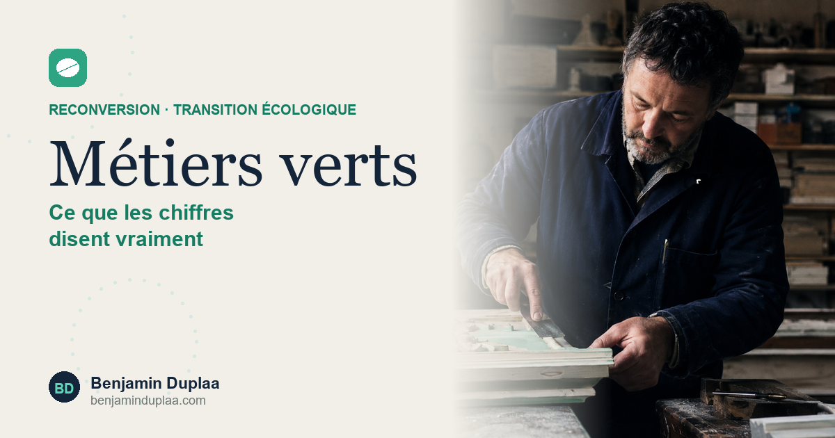 Métiers verts : ce que disent les chiffres