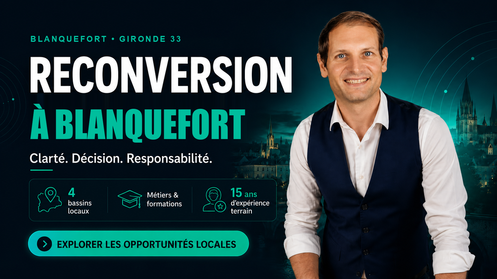 Reconversion professionnelle à Blanquefort (Gironde) — accompagnement Benjamin Duplaa