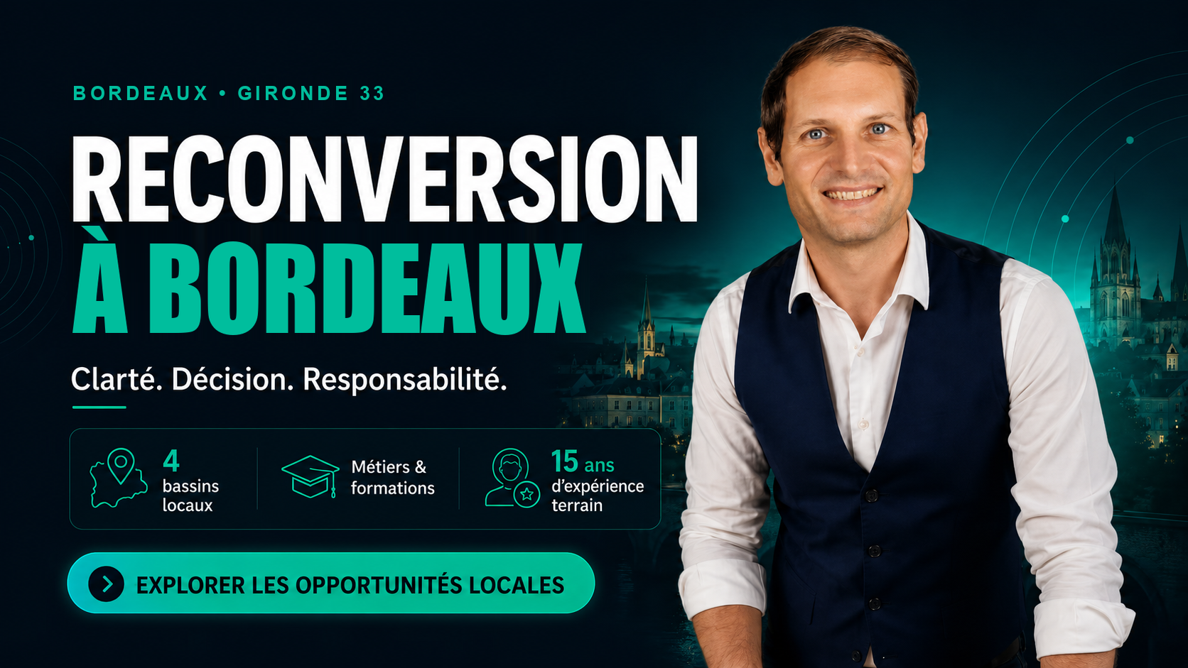 Reconversion professionnelle à Bordeaux (Gironde) — accompagnement Benjamin Duplaa