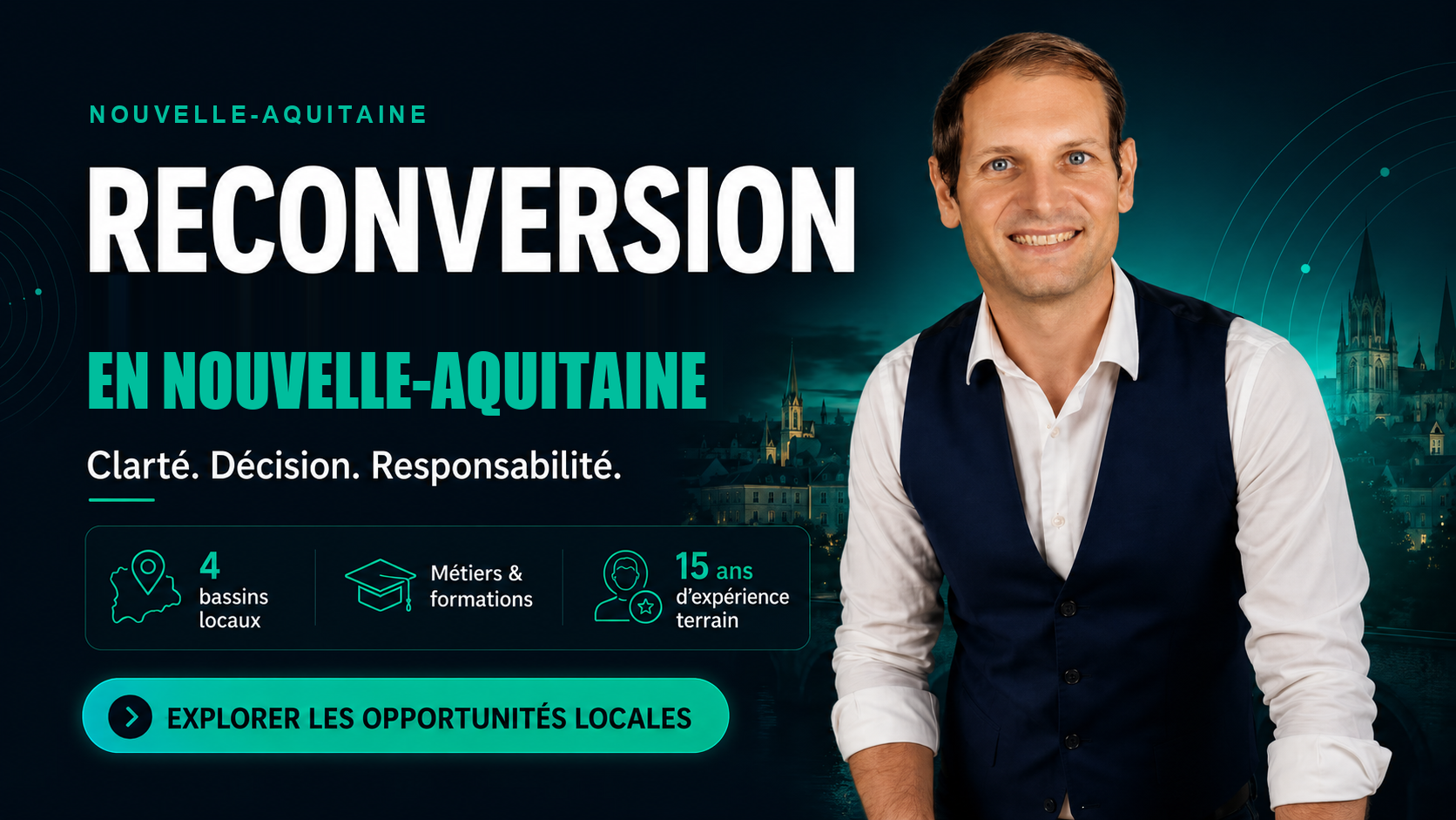 Reconversion professionnelle en Nouvelle-Aquitaine — accompagnement Benjamin Duplaa